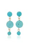 Jennifer Behr Kortina Earrings In Blue