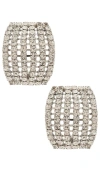 Jennifer Behr Kyrie Hoop Earrings In Silver
