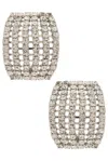 Jennifer Behr Kyrie Hoop Earrings In Silver