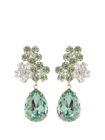 Jennifer Behr Lauretta Drop Earrings In Green