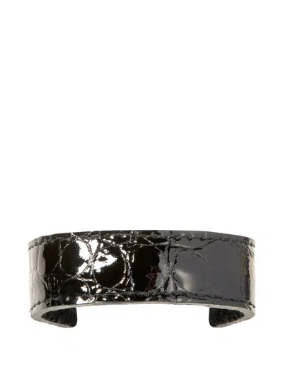 Jennifer Behr Leather-embossed Mini Ponywrap In Brown