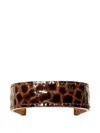 Jennifer Behr Leather-embossed Mini Ponywrap In Brown