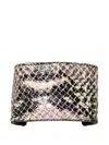Jennifer Behr Leather-embossed Ponywrap In Neutral
