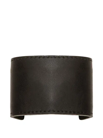Jennifer Behr Leather Hair Accessory In Brown