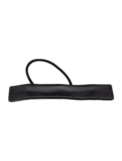 Pre-owned Jennifer Behr Leather Hair Tie In Black