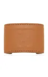 Jennifer Behr Leather Ponywrap Hair Accessory In Brown