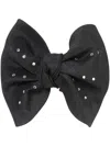 Jennifer Behr Leonor Bow Clip In Black