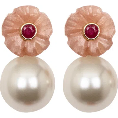 Jennifer Behr Libby Faux Pearl Earrings