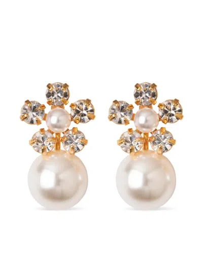 Jennifer Behr Linden Earrings In Gold