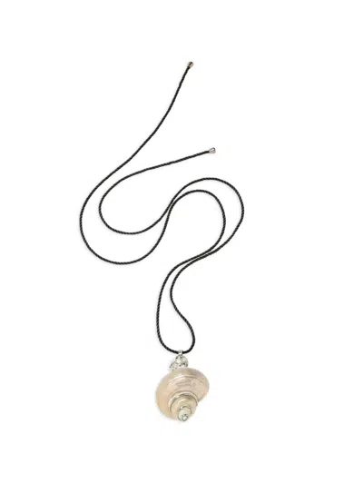 Jennifer Behr Liora Shell-pendant Necklace In Metallic