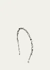 Jennifer Behr Lisbon Crystal Headband In Silver