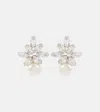 Jennifer Behr Liza Embellished Faux Pearl Earrings In White