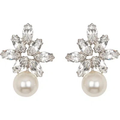 Jennifer Behr Women's Liza 18k Gold-plated, Glass Crystal & Faux Pearl Earrings
