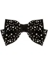 Jennifer Behr Loren Bow Hair Clip In Schwarz