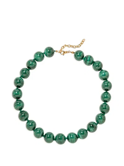 Jennifer Behr Louisa Beaded Necklace In Green