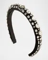 Jennifer Behr Luciana Headband In Black