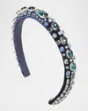 Jennifer Behr Luciana Headband In Blue