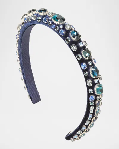 Jennifer Behr Luciana Headband In Blue