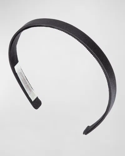 Jennifer Behr Lucy Silk Headband In Black
