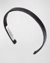 Jennifer Behr Lucy Silk Headband In Black
