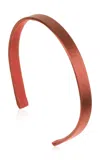 Jennifer Behr Lucy Silk Headband In Brown