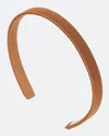 Jennifer Behr Lucy Silk Headband In Brown