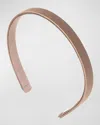 Jennifer Behr Lucy Satin Headband In Cappuccino