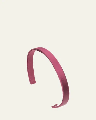 Jennifer Behr Lucy Silk Headband In Purple