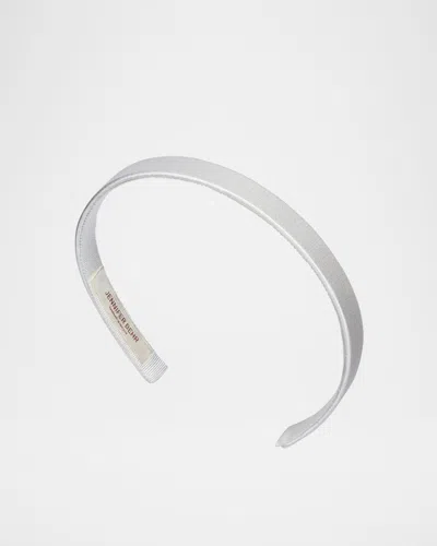 Jennifer Behr Lucy Silk Headband In White