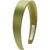 Jennifer Behr Lydia Satin Headband In Olive