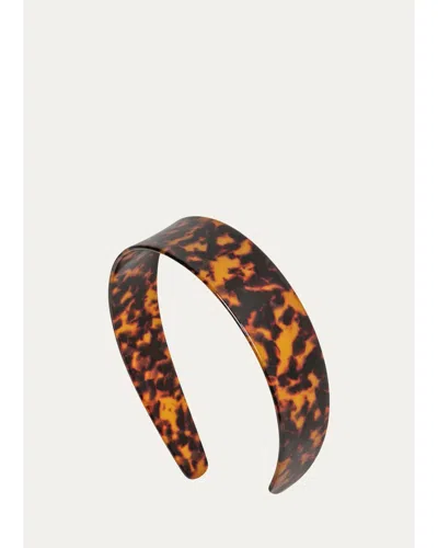 Jennifer Behr Lydia Tortoise Headband In White