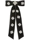 Jennifer Behr Lynette Bow Barrette In Black