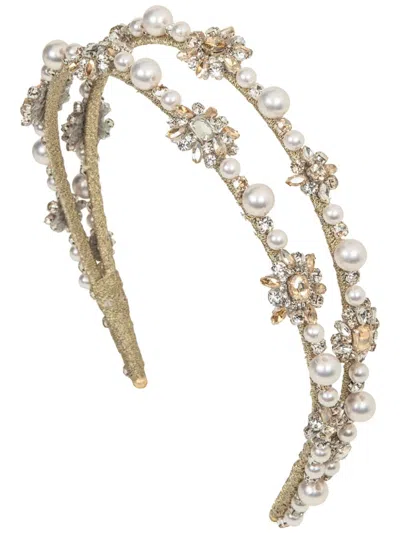 Jennifer Behr Manon Headband In 金色