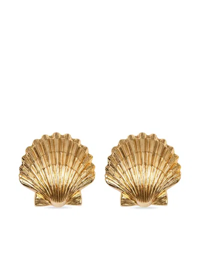 Jennifer Behr Mar Shell Earrings In Gold