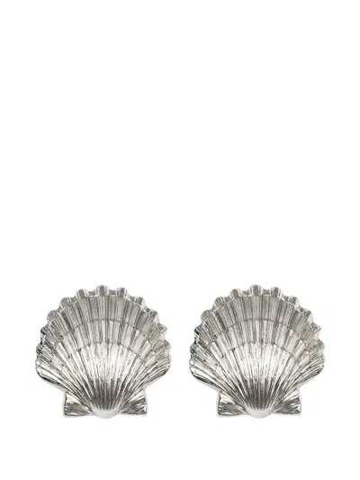 Jennifer Behr Mar Shell Earrings In Metallic