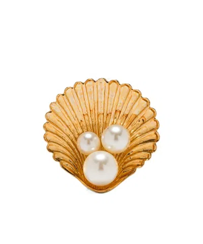 JENNIFER BEHR MARICELA SHELL-PEARL EARRINGS