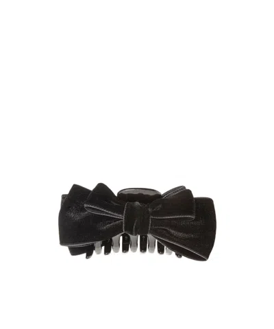 Jennifer Behr Matilda Bow-detailed Claw Clip In Black