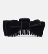 Jennifer Behr Matilda Bow-detailed Claw Clip In Black