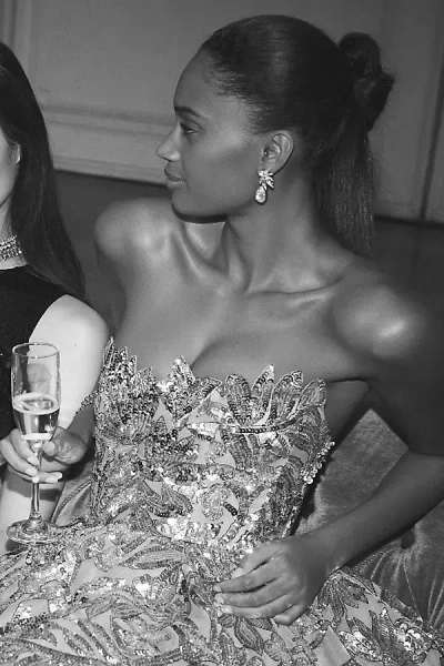 Jennifer Behr Maura Crystal Drop Earrings In Metallic