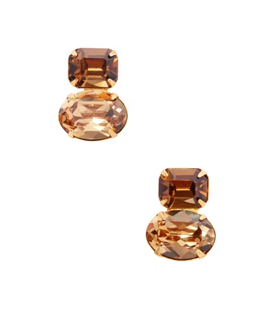 Jennifer Behr Maureen Gold-tone Crystal Earrings