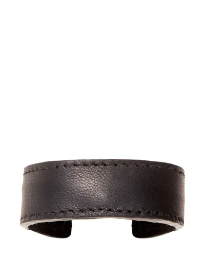 Jennifer Behr Mini Leather Hair Accessories In Brown