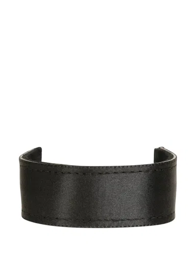 Jennifer Behr Mini Satin Hairband In Black