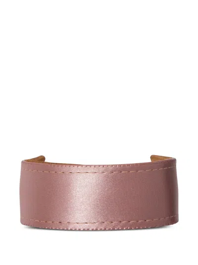 Jennifer Behr Mini Satin Hairband In Pink