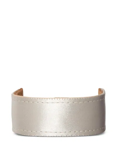 Jennifer Behr Mini Satin Hairwrap In Brown