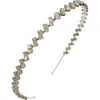Jennifer Behr Minna Crystal Headband In Gold
