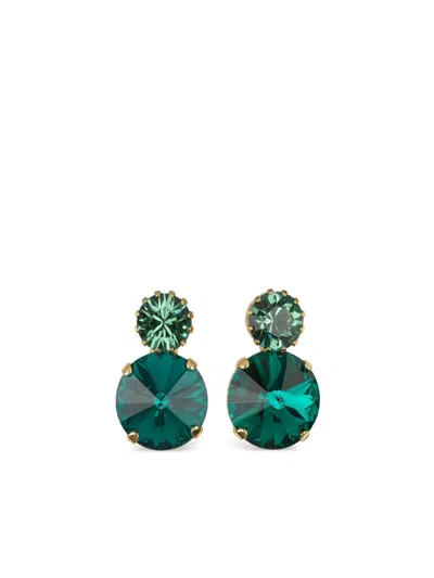 Jennifer Behr Myrla Crystal Earrings In Emerald