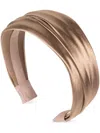 Jennifer Behr Natasha Satin-finish Headband In Brown