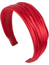 Jennifer Behr Silk Headband In Red