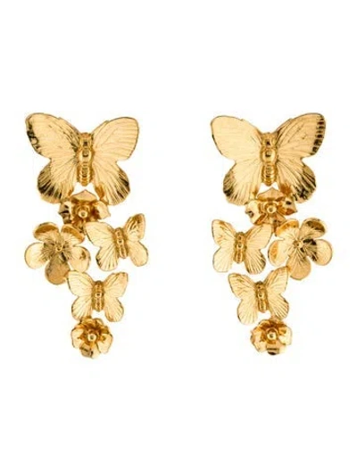 Pre-owned Jennifer Behr Nicola Statement Drop Earrings In Multicolor