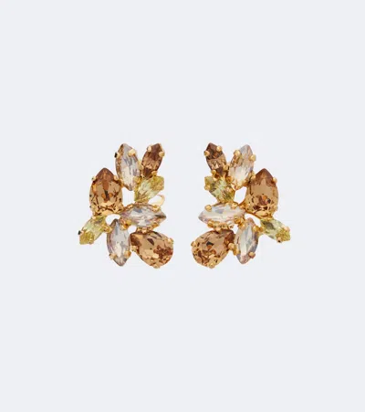Jennifer Behr Octavia Embellished Earrings In Gold